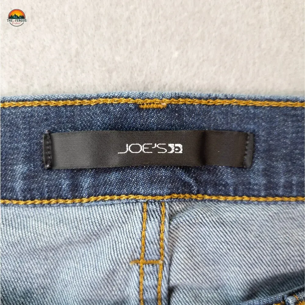 Joe's Cropped Jeans Blue Medium Wash Skinny Leg Denim Pockets Women's Size 32